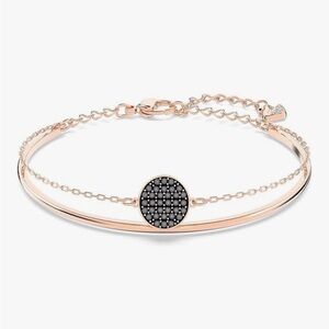 Swarovski Rose Gold Plated Ginger Bangle
